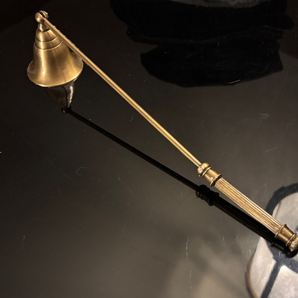 Brass candle snuffer